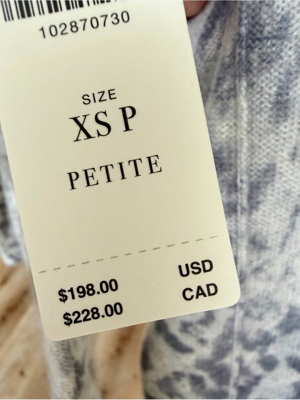 Pilcro Anthropologie 100% Cashmere Leopard Mock Neck Sweater XSP NWT - Picture 5 of 10